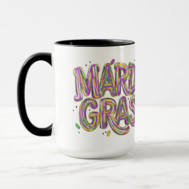 Mardi Gras-dekal – Färgglad karnevalsfest-dekal Mugg