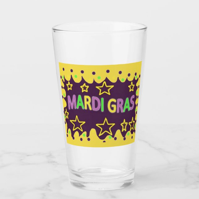 Mardi Gras Design Glaskopp (Framsida)