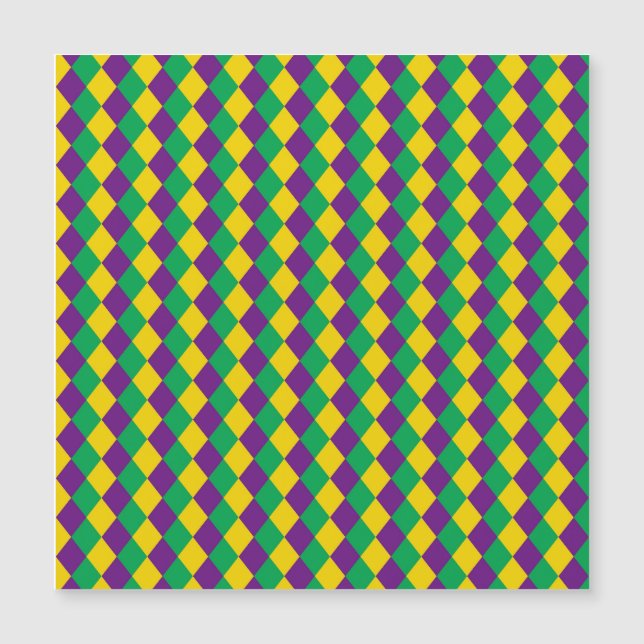 Mardi Gras Diamonds: Vibrant Festive Mönster (Framsida)