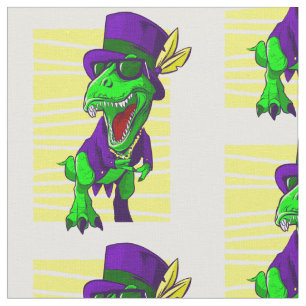 mardi gras dinosauaur lustrex tyg
