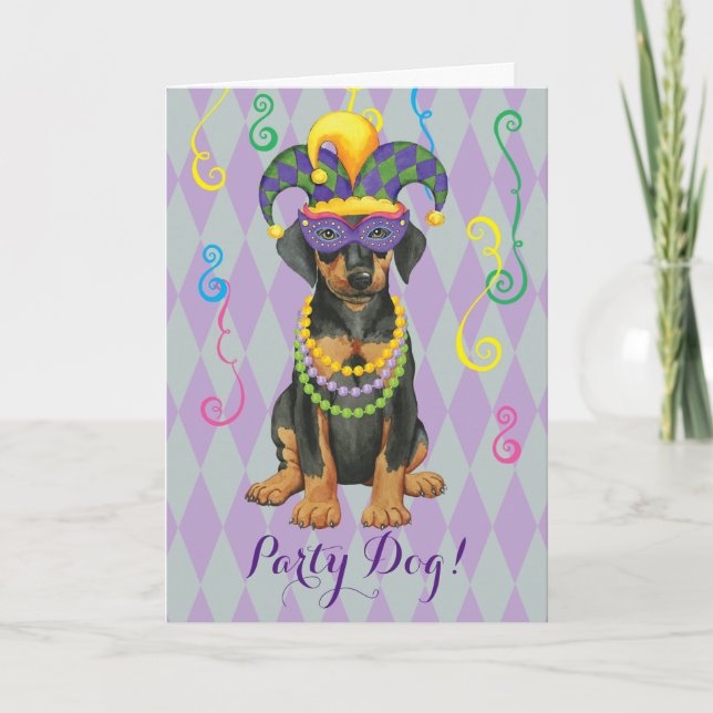 Mardi Gras Dobe Kort (Framsida)