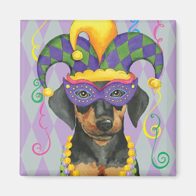 Mardi Gras Dobe Magnet (Framsidan)