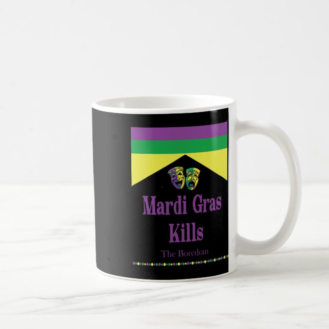 Mardi Gras Dödor Boredom Funny Kaffemugg (Höger)