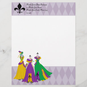 Mardi Gras Dress Shop Brevhuvud