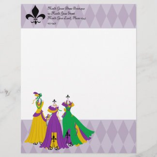 Mardi Gras Dress Shop Brevhuvud