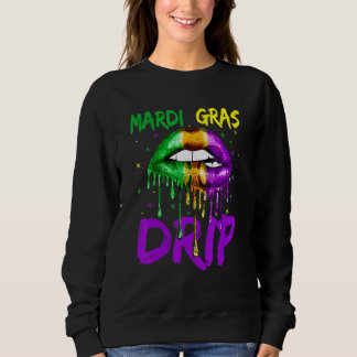 Mardi Gras Drip Costume Sexy Lips Carnival 2023 NO T Shirt