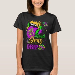 Mardi Gras Drip New Orleans Louisiana Parad Costu T Shirt