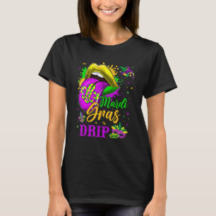 Mardi Gras Drip New Orleans Louisiana Parad Costu T Shirt