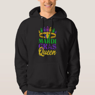 Mardi Gras-drottning New Orleans karnevalsfest ko Hoodie