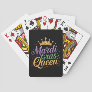 Mardi Gras-drottningparad Kostymfest Casinokort