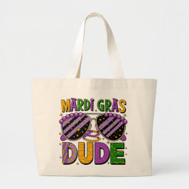 Mardi Gras Dude Tote Bag – Funny Carnival Party Ba Jumbo Tygkasse