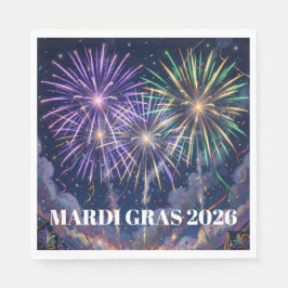 Mardi Gras-eldshow Anpassa fest Pappersservett