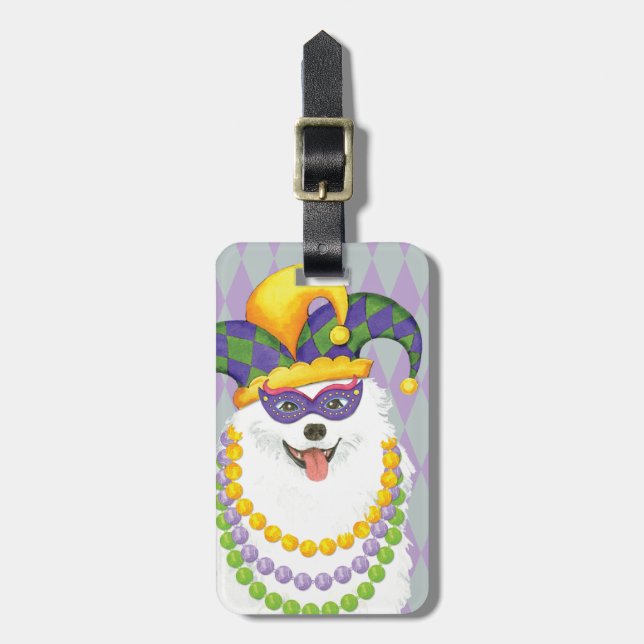 Mardi Gras Eskie Bagagebricka (Vertikal Framsida)