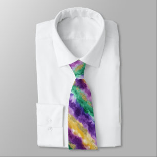 Mardi Gras-färg Mönster Slips