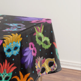 Mardi Gras Feather Mask Lila Grönt Blue Star