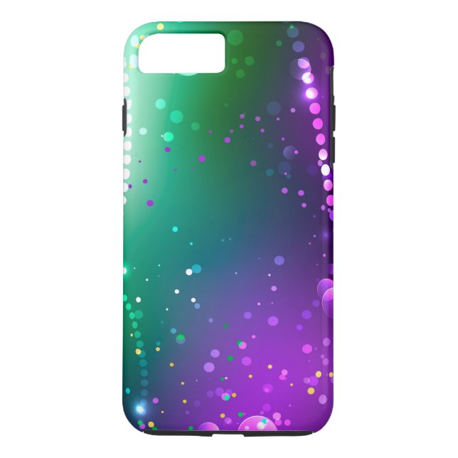 Mardi Gras Festiv Lila Bakgrund Case-Mate iPhone Skal (Baksida)