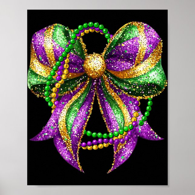 Mardi Gras Festival New Orleans Fleur De Lis Coque Poster (Framsidan)