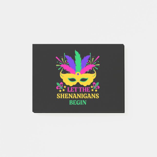 Mardi Gras-festivalen lät Shenganins börja Post-it Block (Framsida)