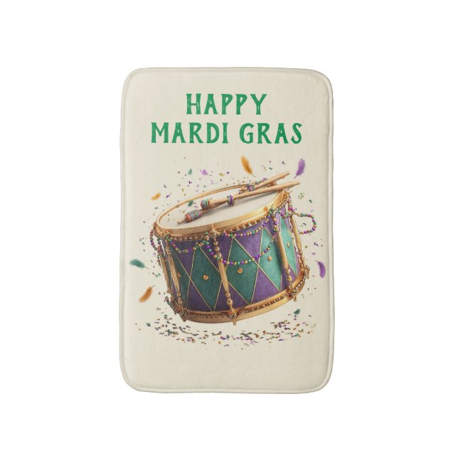 Mardi Gras Festive Drum Badrumsmatta (Framsidan (Vertikal))