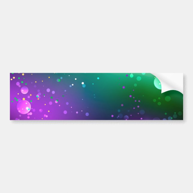 Mardi Gras Festive Lila Background Bildekal (Framsidan)
