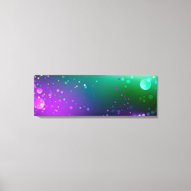 Mardi Gras Festive Lila Background Canvastryck (Framsida)