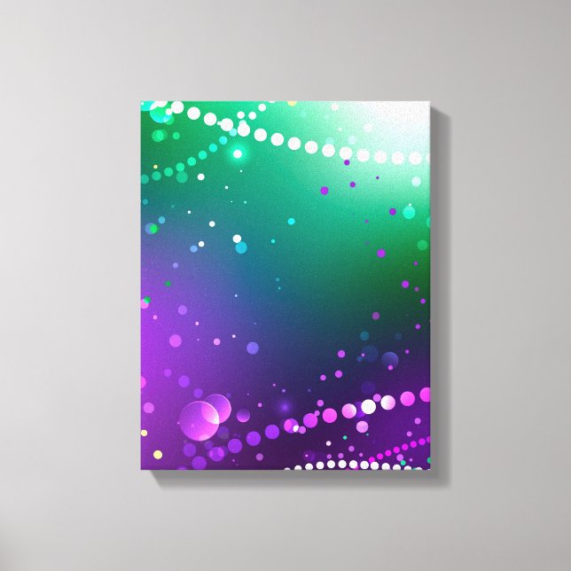 Mardi Gras Festive Lila Background Canvastryck (Framsida)