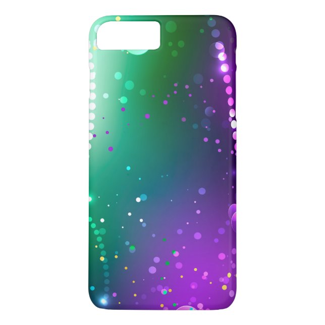 Mardi Gras Festive Lila Background Case-Mate iPhone Skal (Baksida)