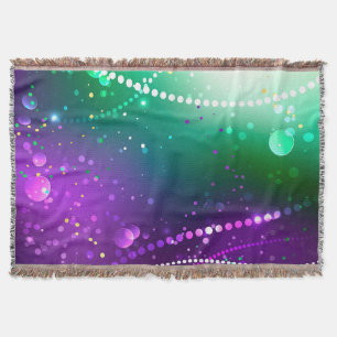 Mardi Gras Festive Lila Background Filt