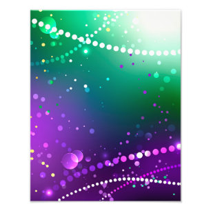 Mardi Gras Festive Lila Background Fototryck