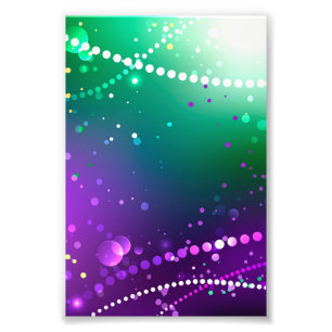 Mardi Gras Festive Lila Background Fototryck