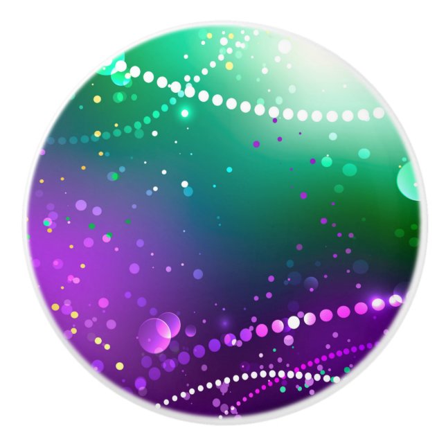 Mardi Gras Festive Lila Background Knopp (Framsidan)