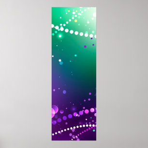 Mardi Gras Festive Lila Background Poster