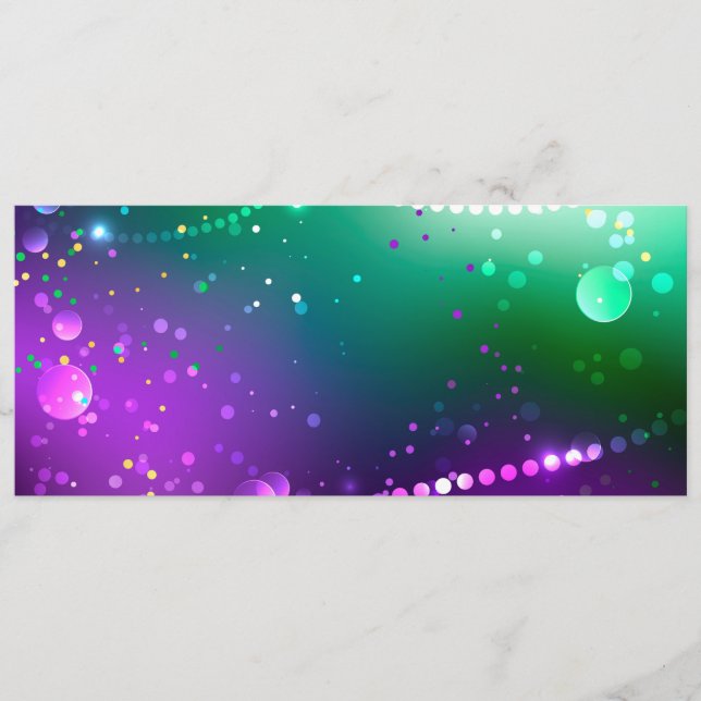 Mardi Gras Festive Lila Background Program (Framsida)