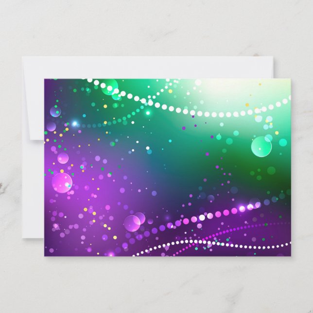 Mardi Gras Festive Lila Background Spara Datumet (Framsida)