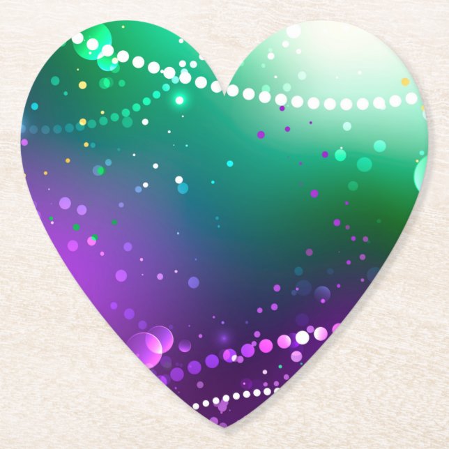 Mardi Gras Festive Lila Background Underlägg Papper (Framsida)