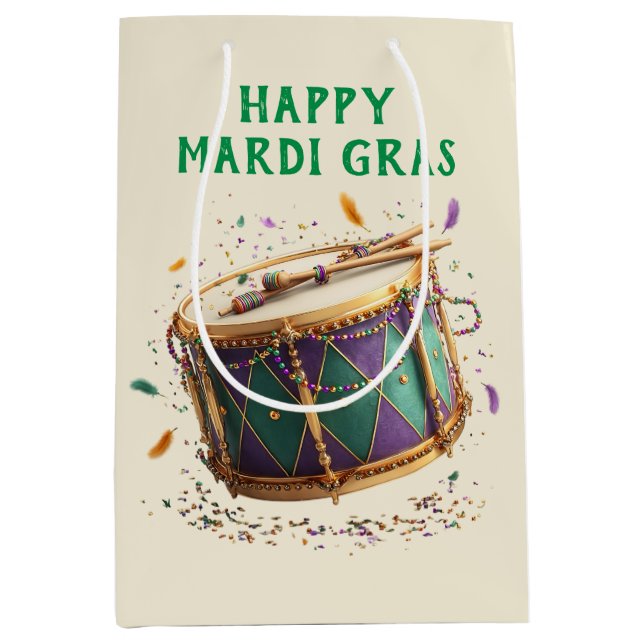 Mardi Gras-festlig trumma (Framsidan)