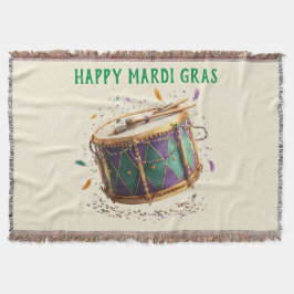 Mardi Gras-festlig trumma Filt
