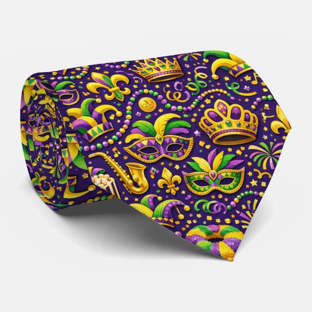 Mardi Gras-festparad halsduk Slips (Rullad)
