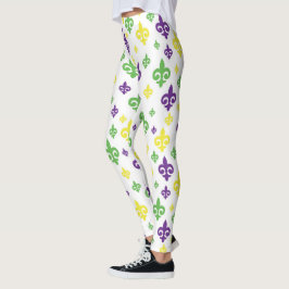 Mardi Gras Firande Leggings