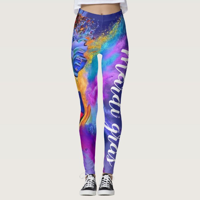 Mardi Gras Firande Leggings (Framsida)