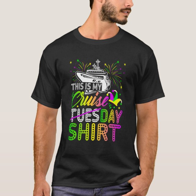 Mardi Gras Firande parad Boat Det här är min Cru T Shirt (Framsida)