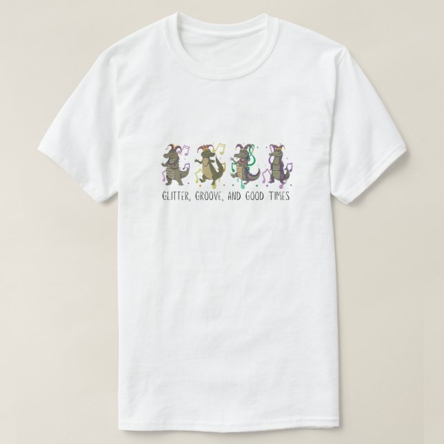 Mardi Gras-firande T-shirt (Design framsida)