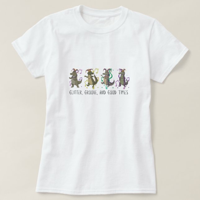 Mardi Gras-firande T-shirt (Design framsida)