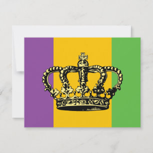 Mardi Gras Flagga Krona