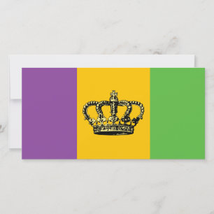 Mardi Gras Flagga Krona