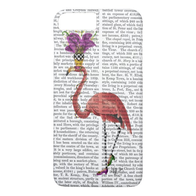 Mardi Gras Flamingo Fullt Case-Mate iPhone Skal (Baksida)