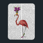 Mardi Gras Flamingo Fullt Magnet<br><div class="desc">Idéer och Helgdagar</div>