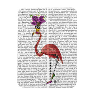 Mardi Gras Flamingo Fullt Magnet