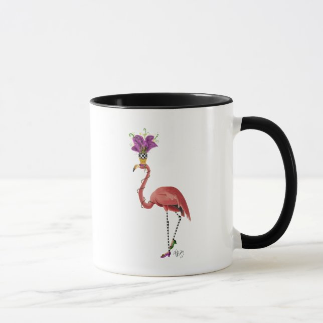 Mardi Gras Flamingo Fullt Mugg (Höger)