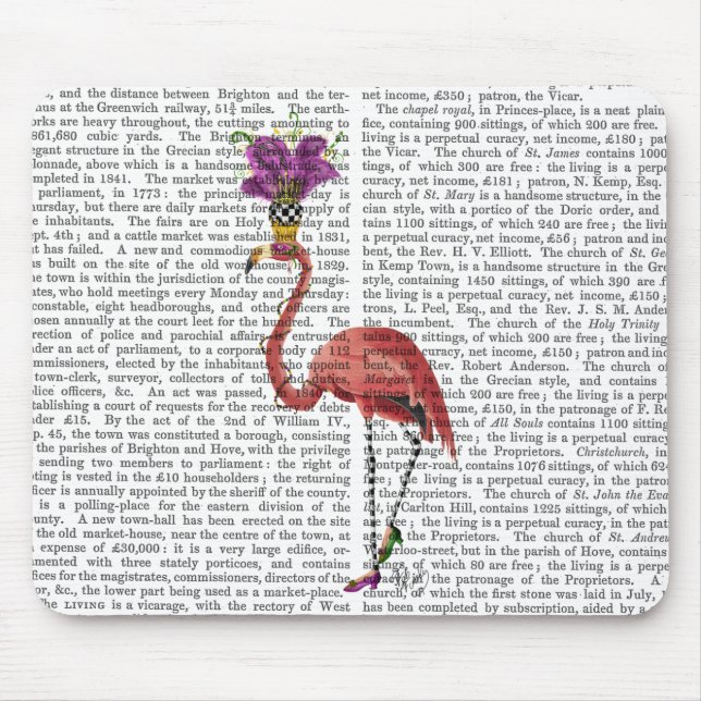 Mardi Gras Flamingo Fullt Musmatta (Framsidan)
